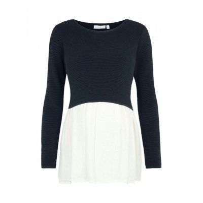 Navy Maternity & Nursing Shirt Jumper